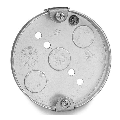 pancake electrical box|shallow round electrical box.